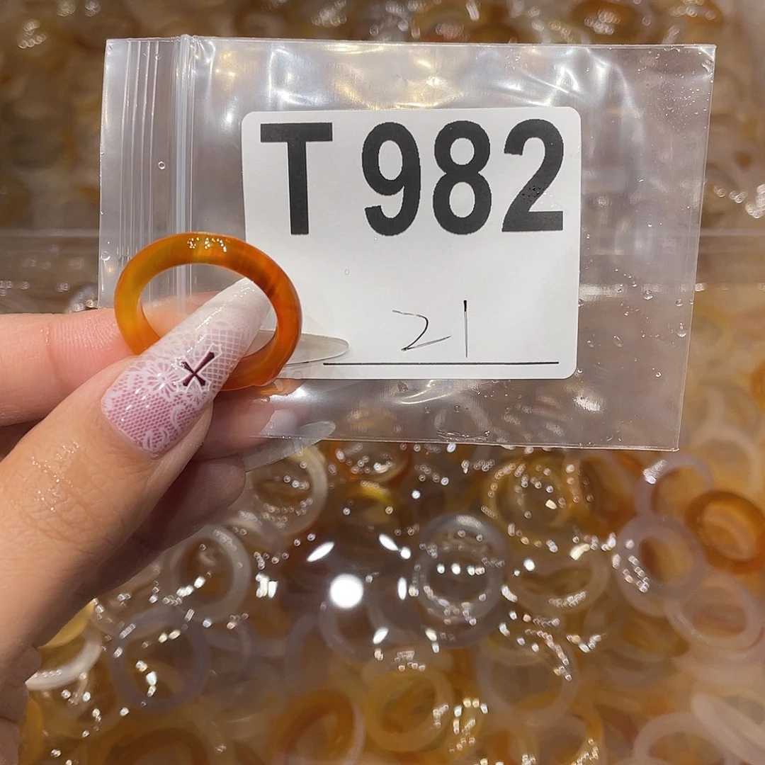 玛瑙/玉髓未镶嵌戒指982
