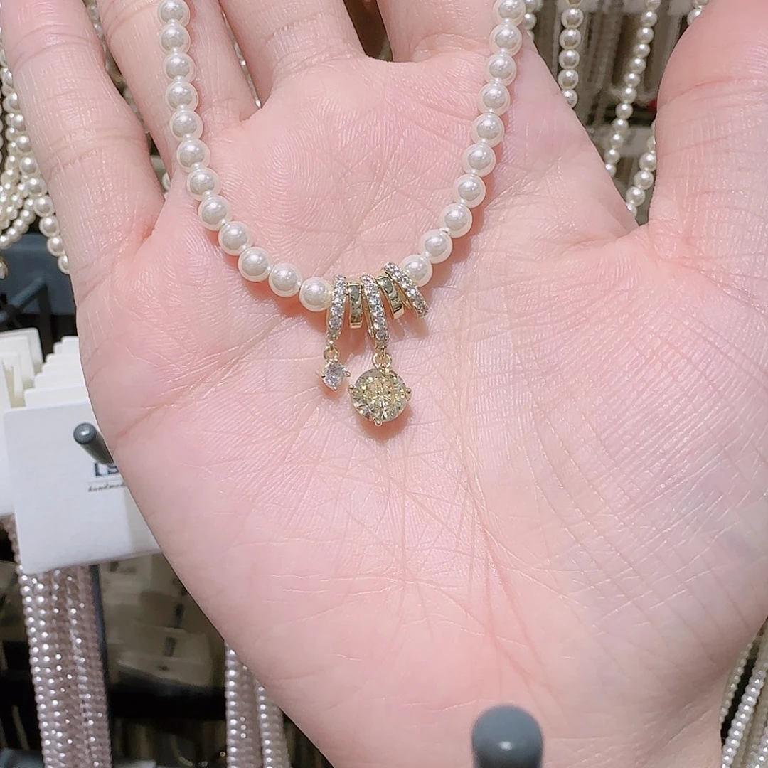 锆石铜合金925银项链