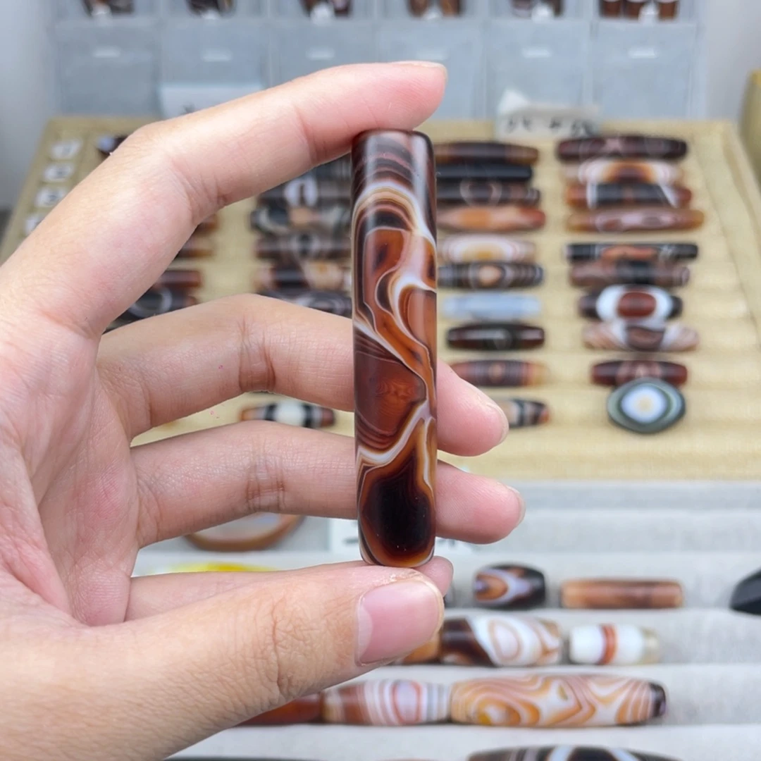 江***鸟玛瑙/玉髓合金颈饰