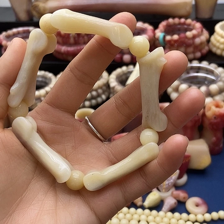 驼骨手串/手链三花趾骨