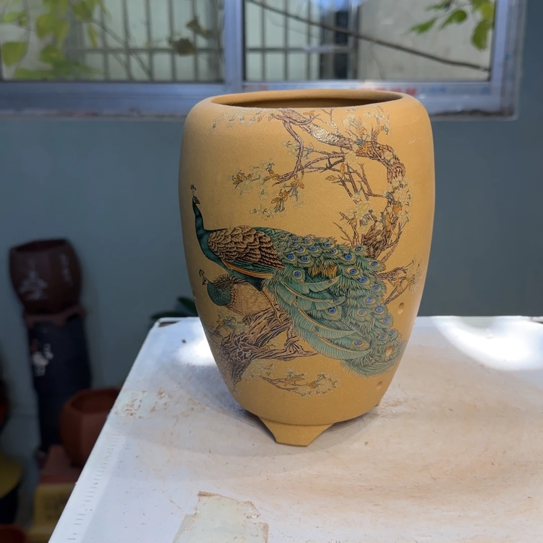 紫砂花盆紫砂口径14