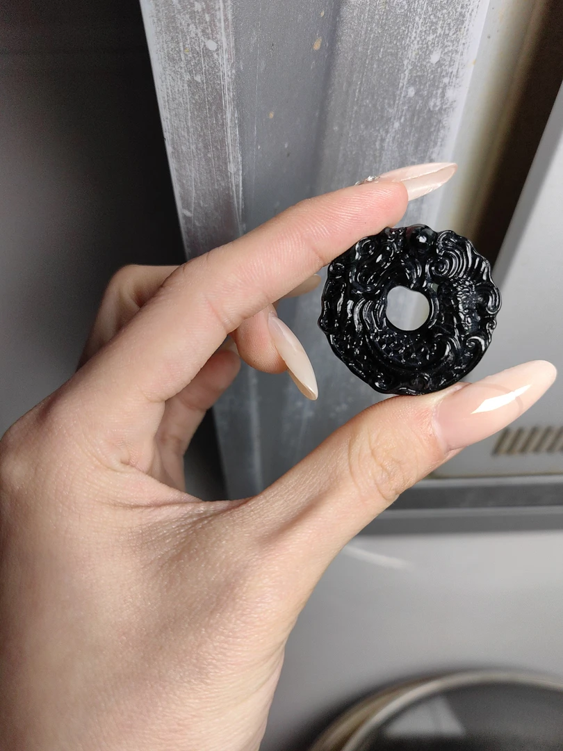 岫玉吊坠501龙扣