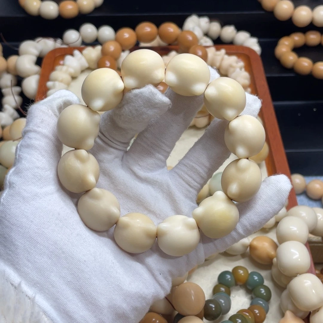 菩提根/象牙果吊坠21干磨瑕疵牙果猫头178