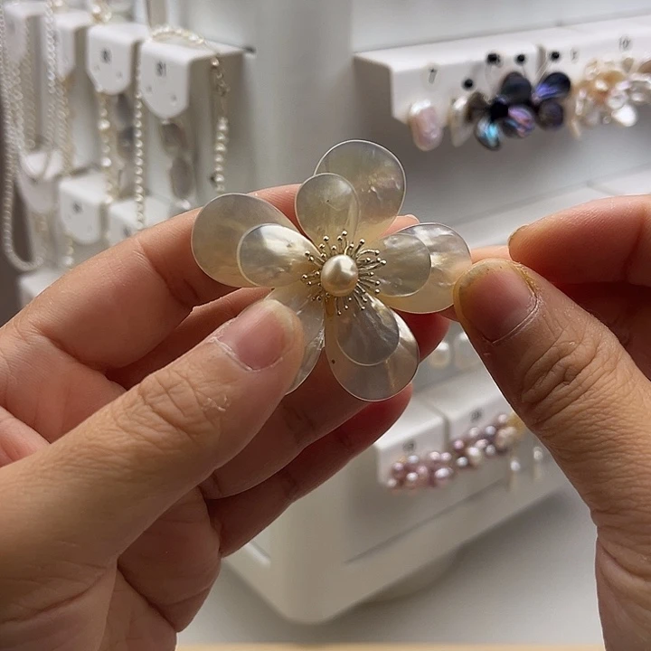 发夹未镶嵌淡水珍珠