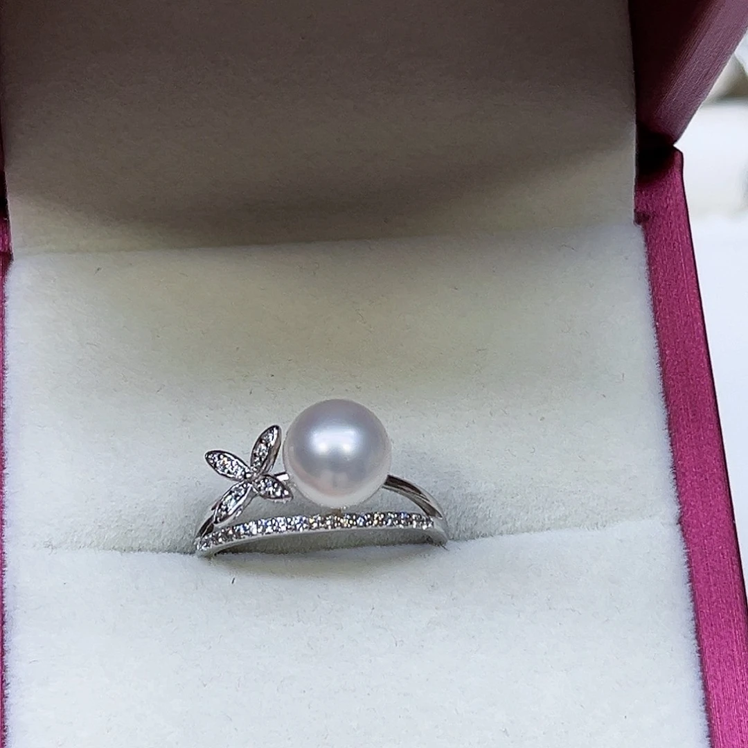 淡水珍珠银S925镶嵌颈饰