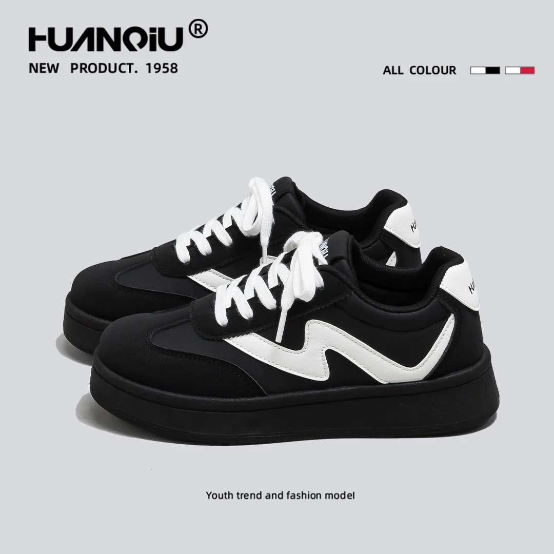 环球经典百搭网红小白鞋女2025爆款厚底轻便软底轻奢板鞋HC-Y299