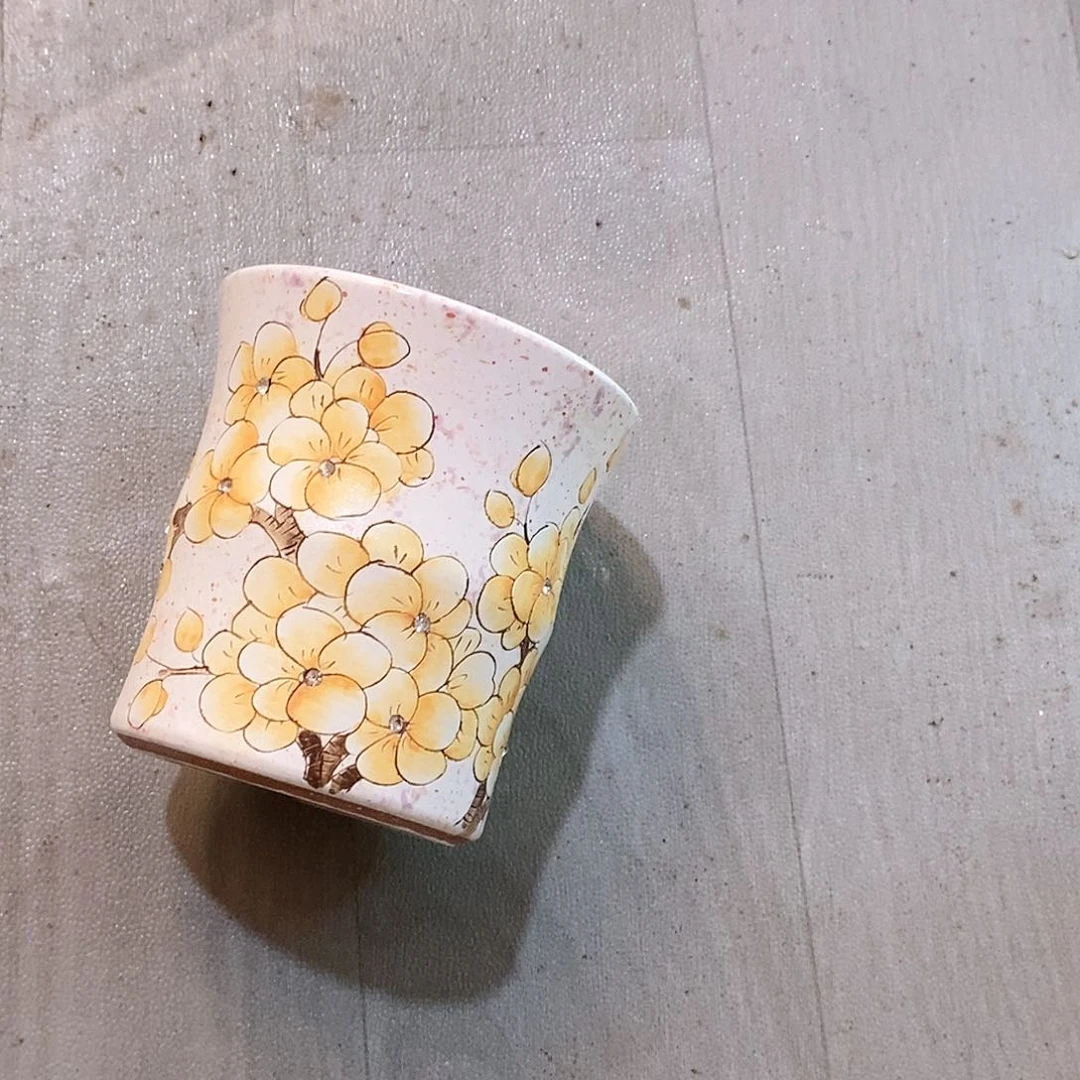 M***迷紫砂花盆红陶手绘花盆
