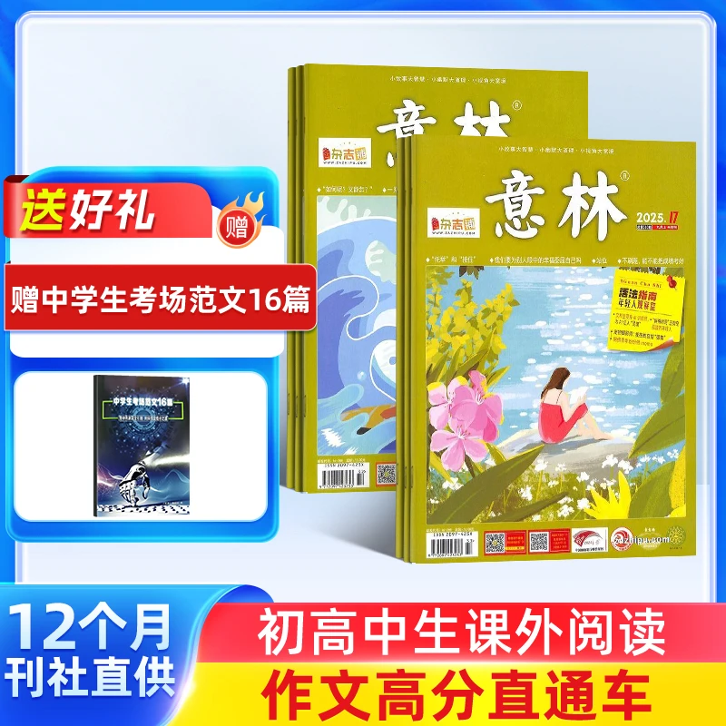 意林杂志 2025半年/全年订阅  初高中学生作文素材 精选考试热点