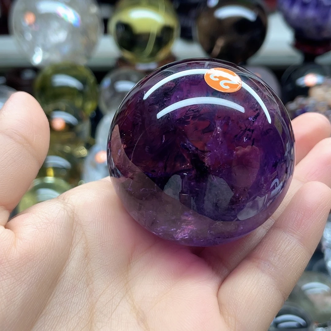 羊***咩水晶珠宝半成品未镶嵌紫水晶56A816