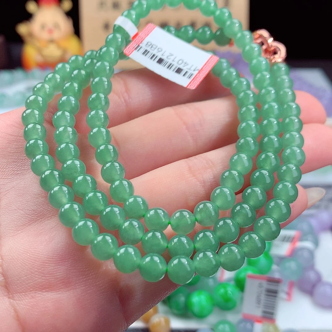 翡翠手链未镶嵌卡6