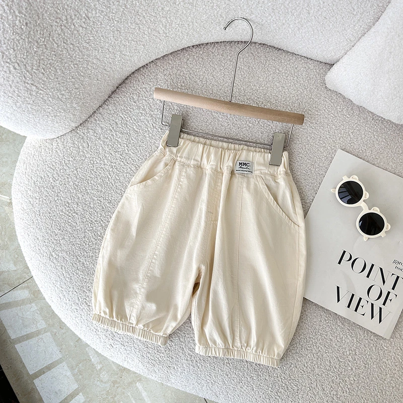 儿童夏季韩版七分裤薄款裤子宝宝宽松灯笼裤空调裤中裤-MXT-1109