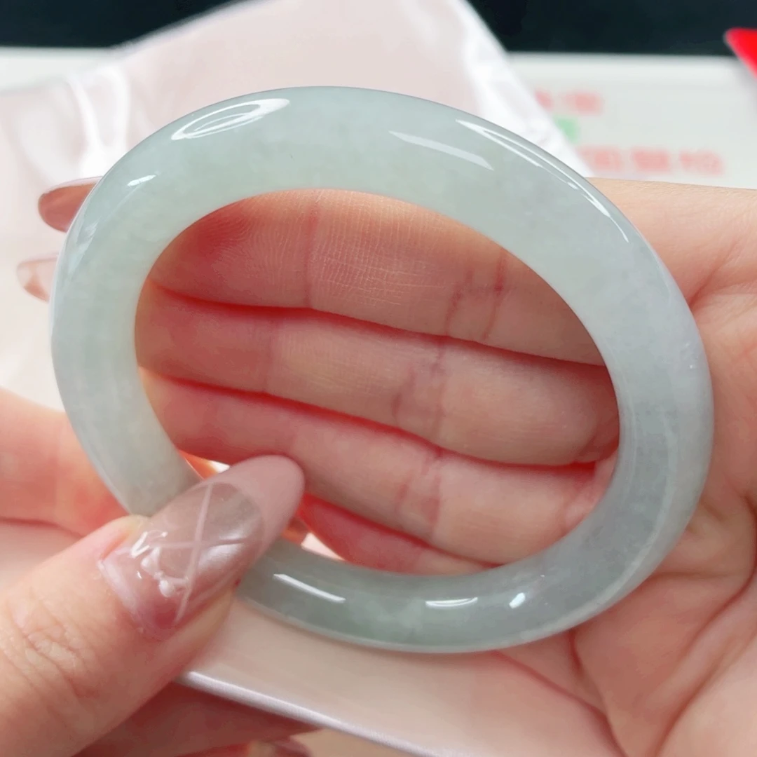 翡翠未镶嵌手镯55x035