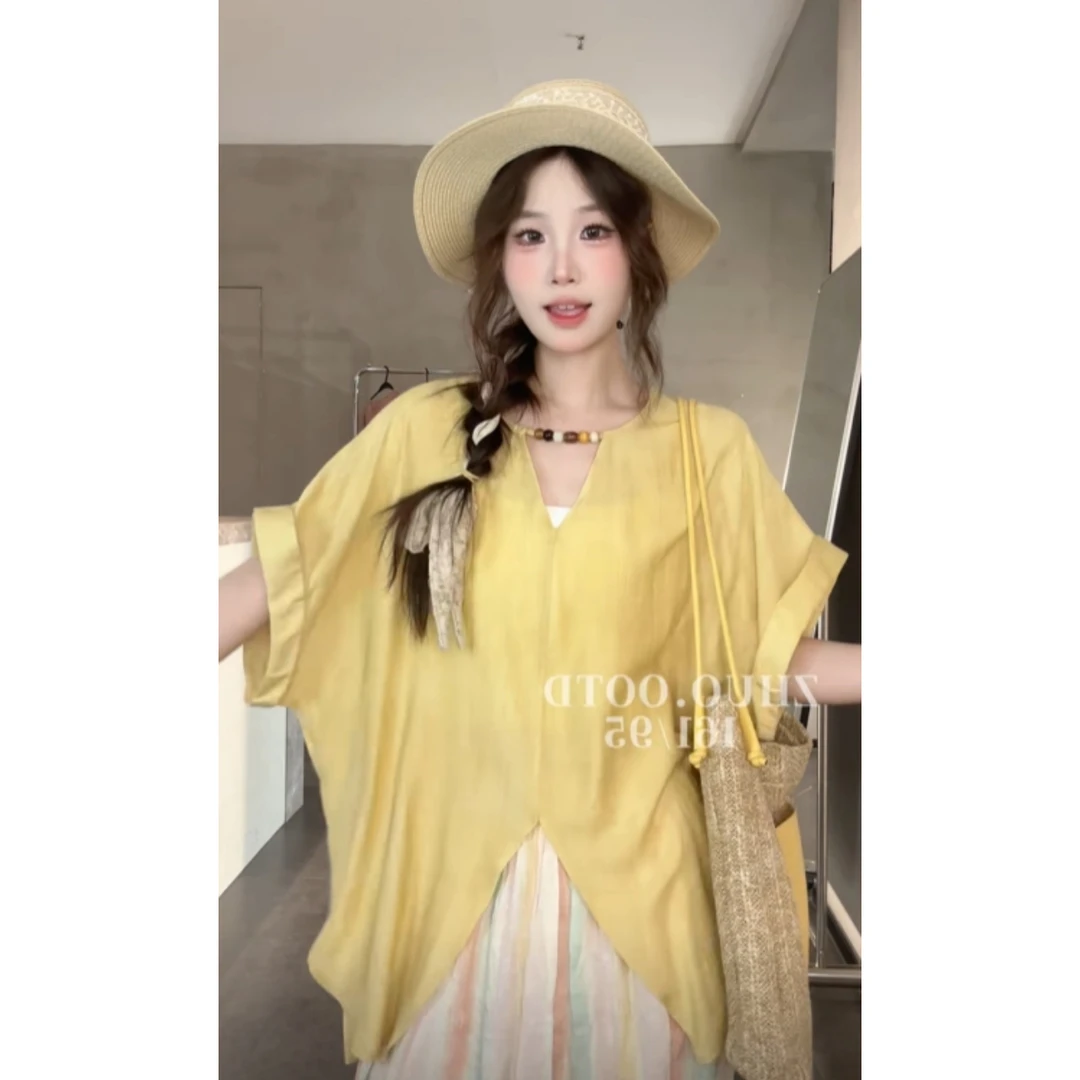 VGVL【我的阳光】夏季新款小众设计感衬衣衬衫女20569