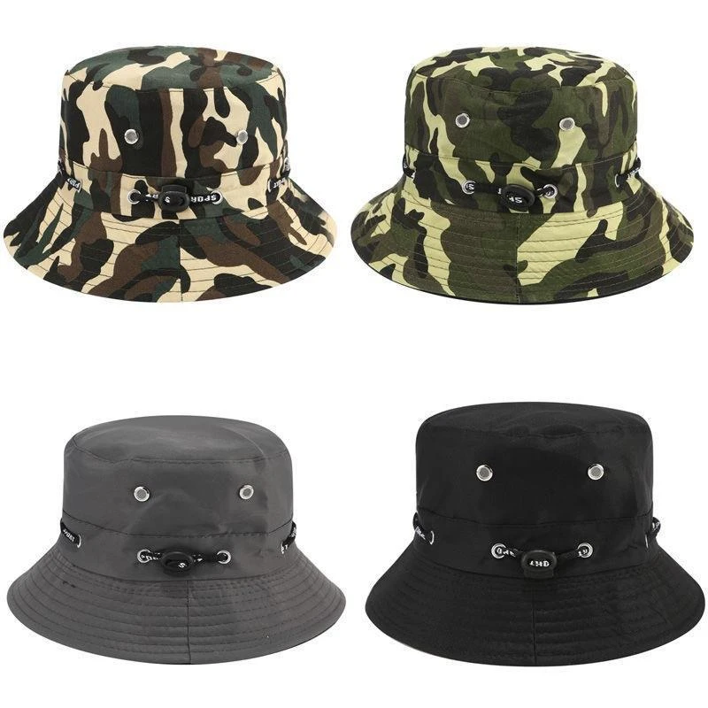 渔夫帽男士钓鱼遮阳帽户外休闲出游登山盆帽装修工作干活防尘帽子