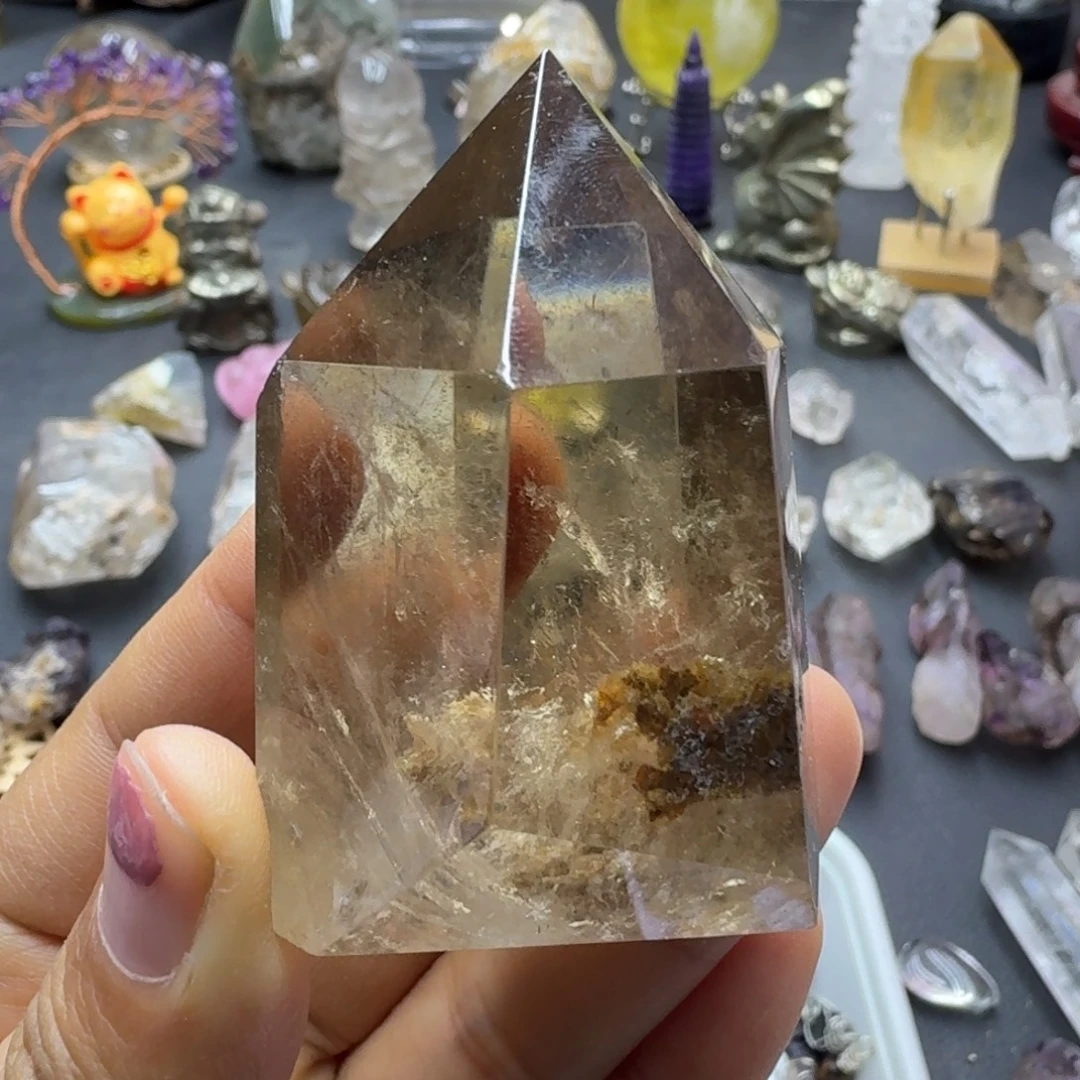 石材幽灵茶晶柱子