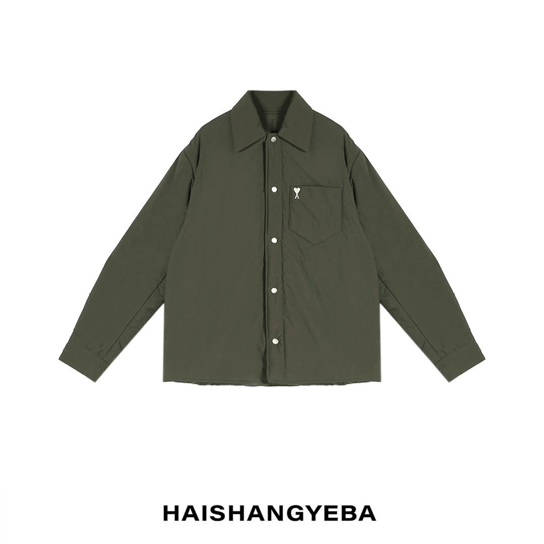 【海上叶爸】新款2025秋冬百搭男女同款宽松简约保暖棉服外套