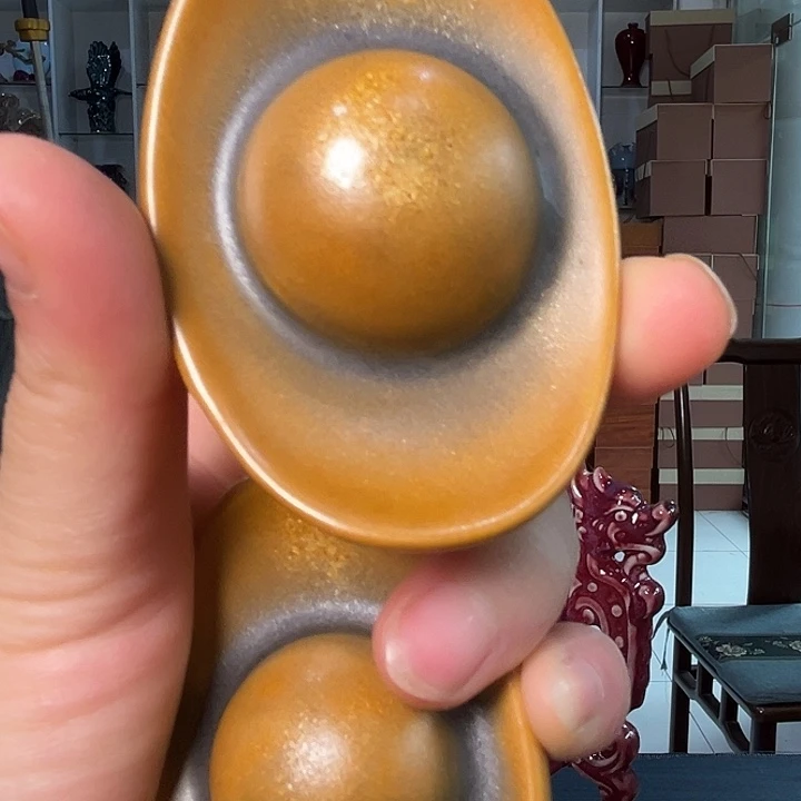 摆件陶2只摆件，钧瓷摆件