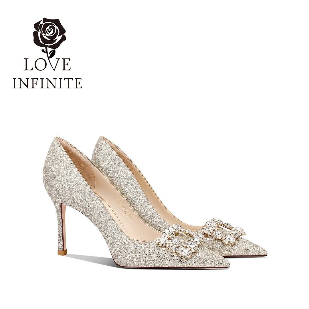 无限爱意2025新款婚礼婚宴礼服鞋不累脚婚鞋法式百搭细跟高跟鞋女