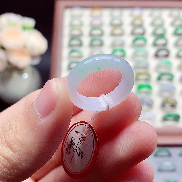 翡翠未镶嵌戒指15号