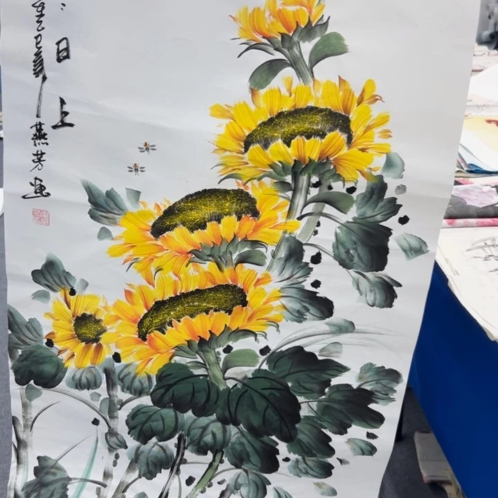 国画宣纸纯手绘字画