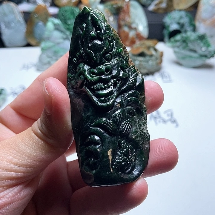 翡翠未镶嵌颈饰翡翠a货