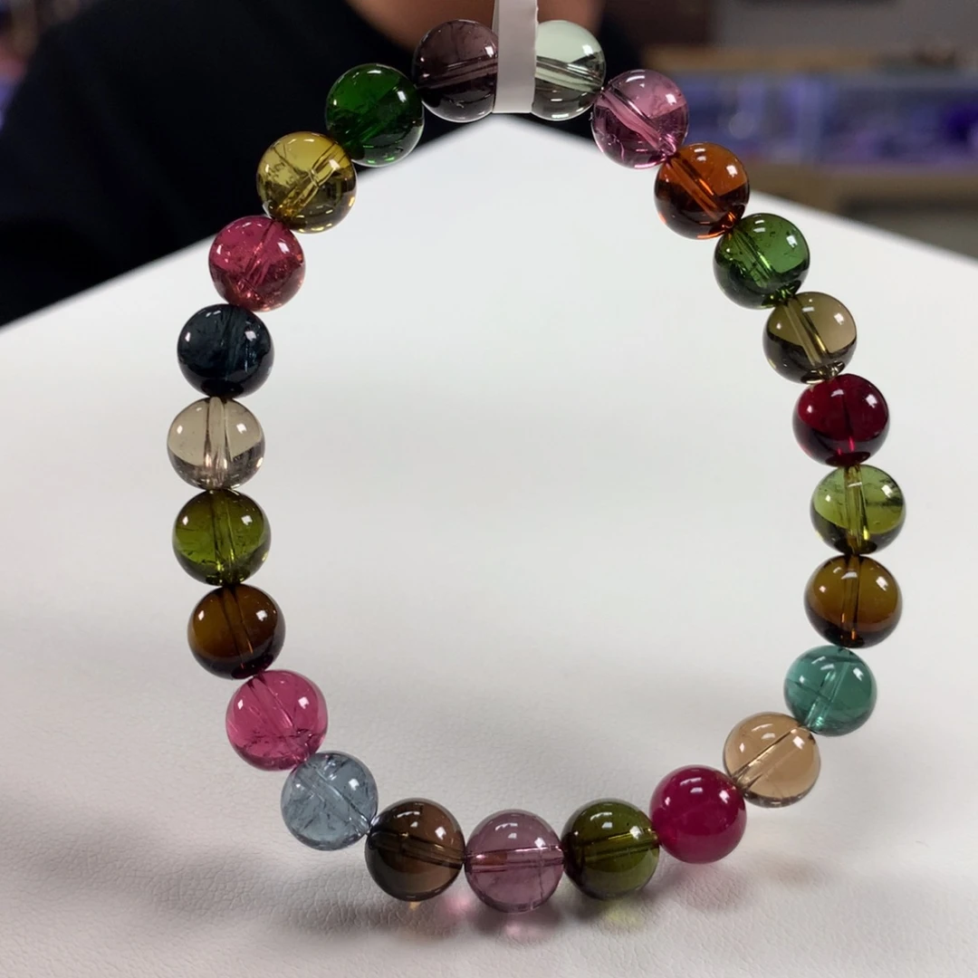 碧玺手链未镶嵌M****^8毫米左右