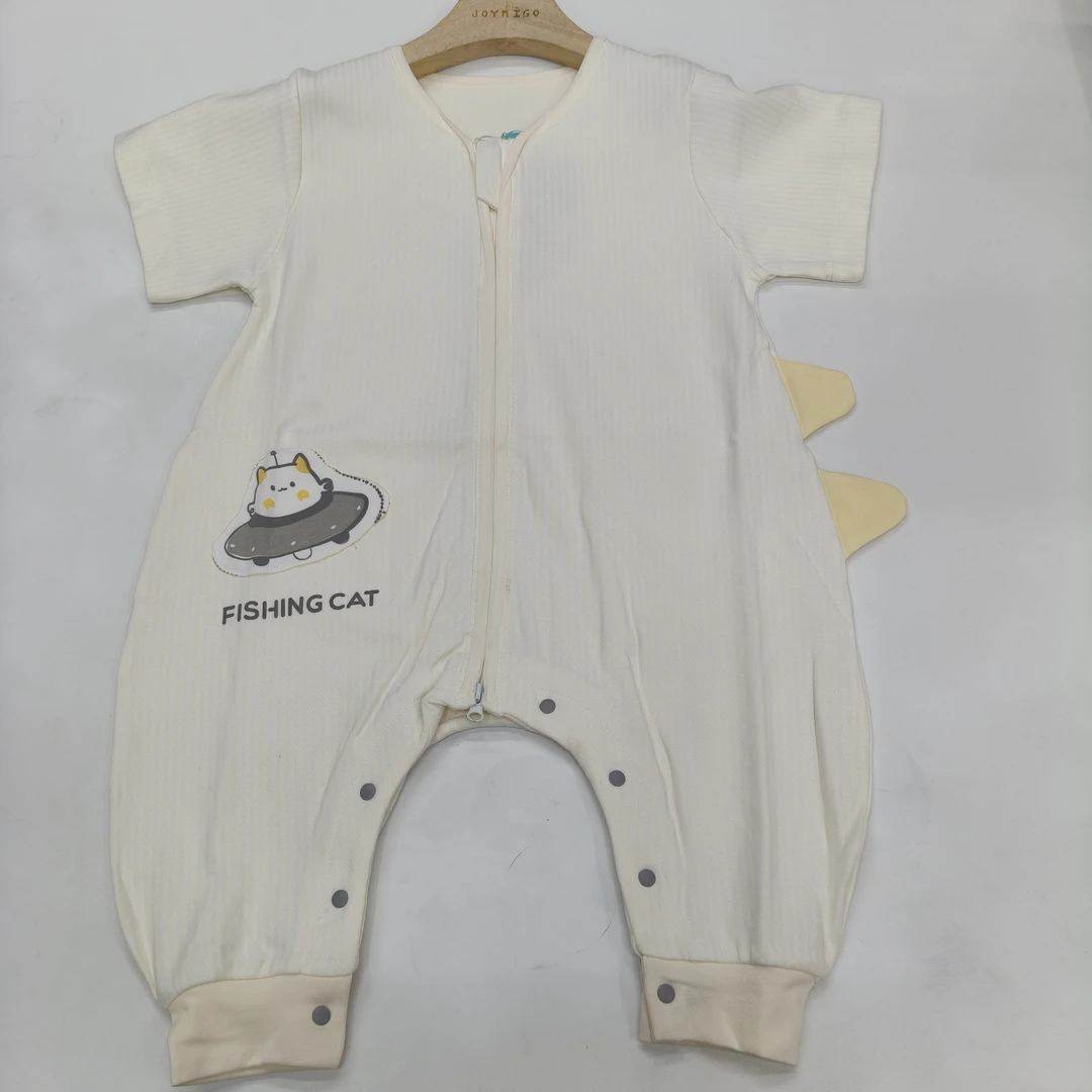 GZ 2-4［3516］双面莱卡星球猫咪短袖分腿睡袋