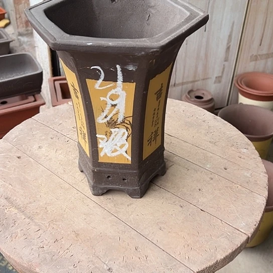 紫砂花盆透气花盆