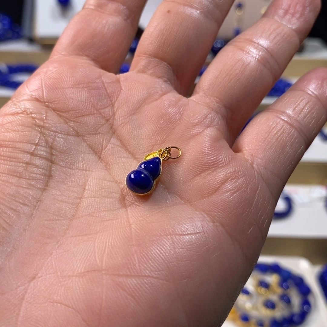 青金石未镶嵌手串小滴遛