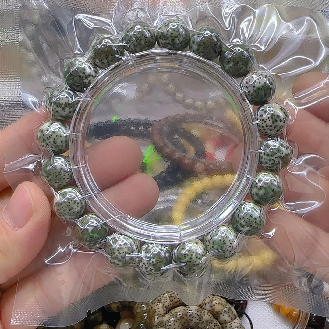 手串星月菩提156传说帝王绿星月菩提12单圈圆