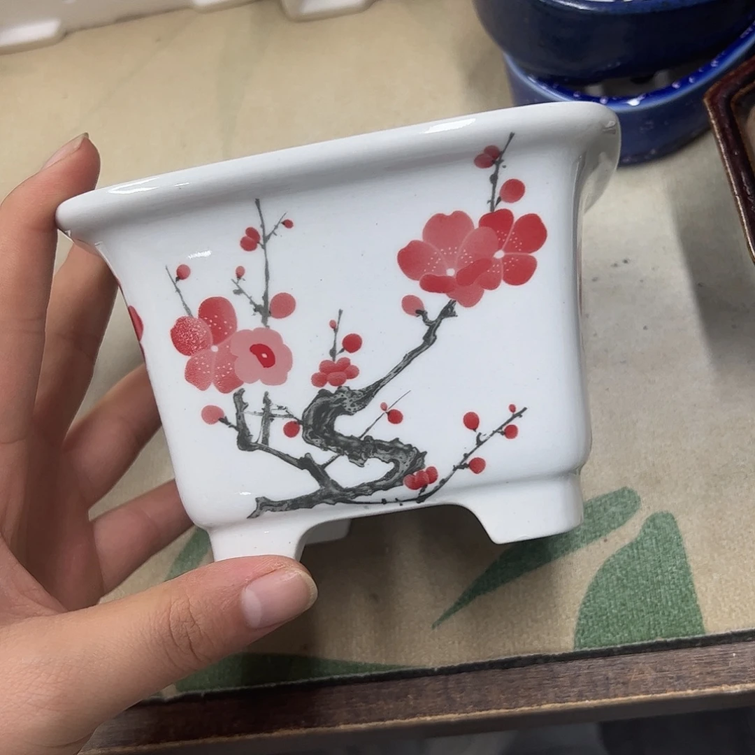 紫砂花盆454号瑕疵13/9cm