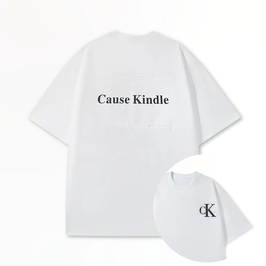 CAUSE KINDLE2025男女同款T恤潮流百搭新款纯棉T恤-K1