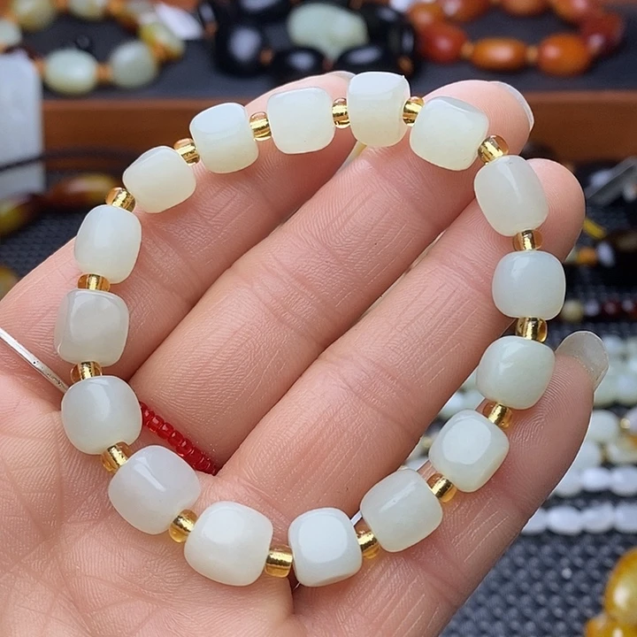 和田玉未镶嵌手链