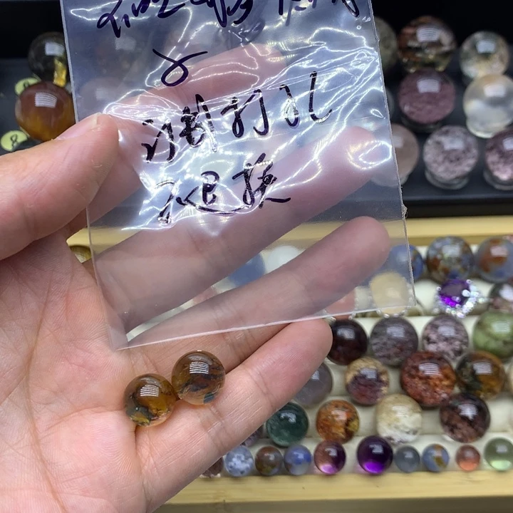水晶手链未镶嵌不****子水晶定制打孔不退换