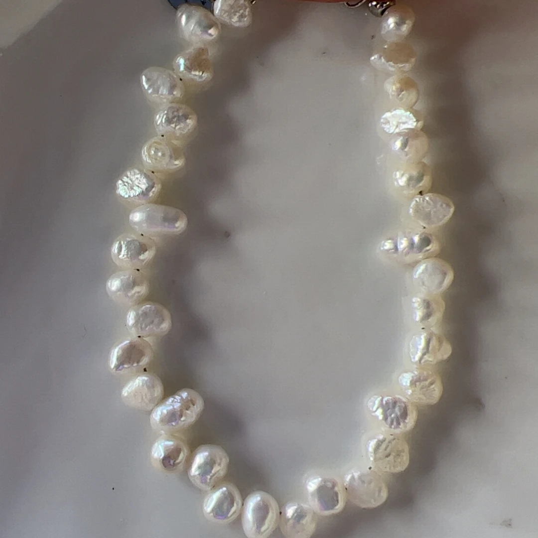 淡水珍珠手绳合金