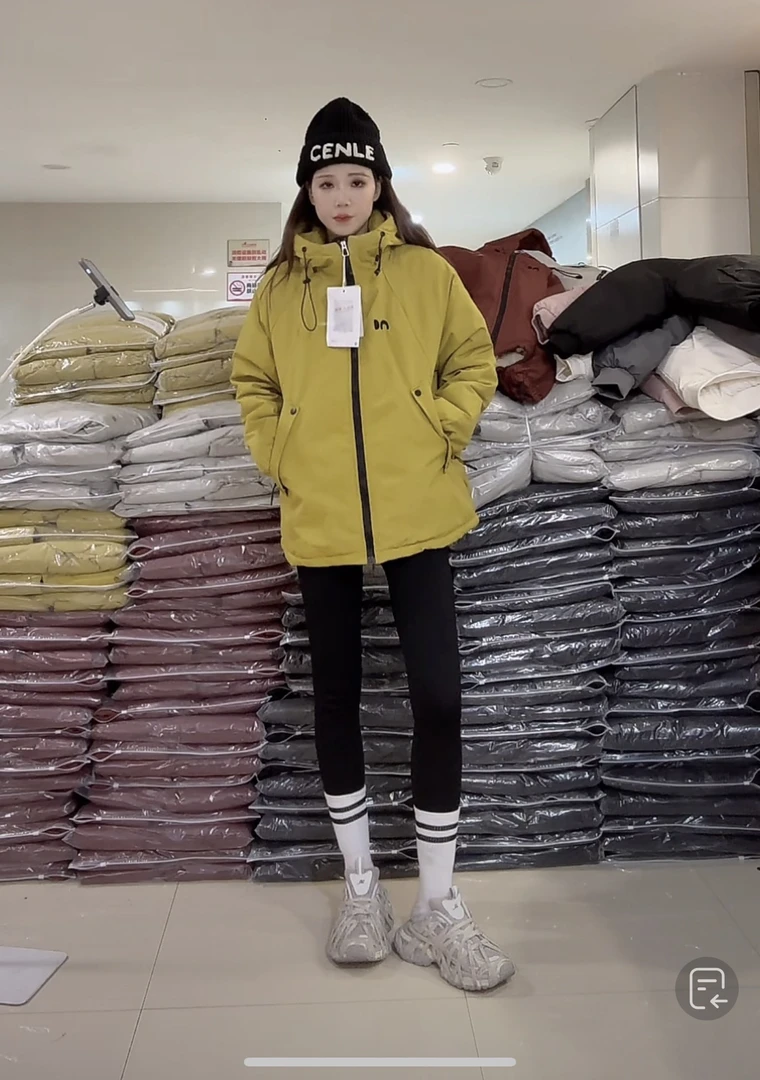 【柒汐】推荐冬季工装加绒外套9930