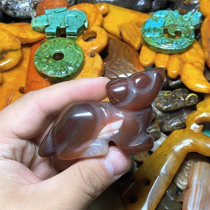 和田玉未镶嵌颈饰63