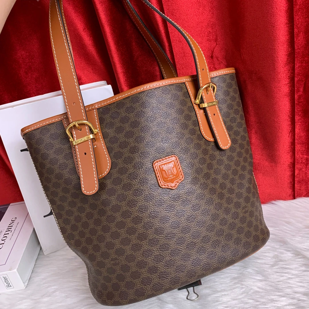 95新 Celine/思琳 老花水桶包/EE06718530/8530/修复品
