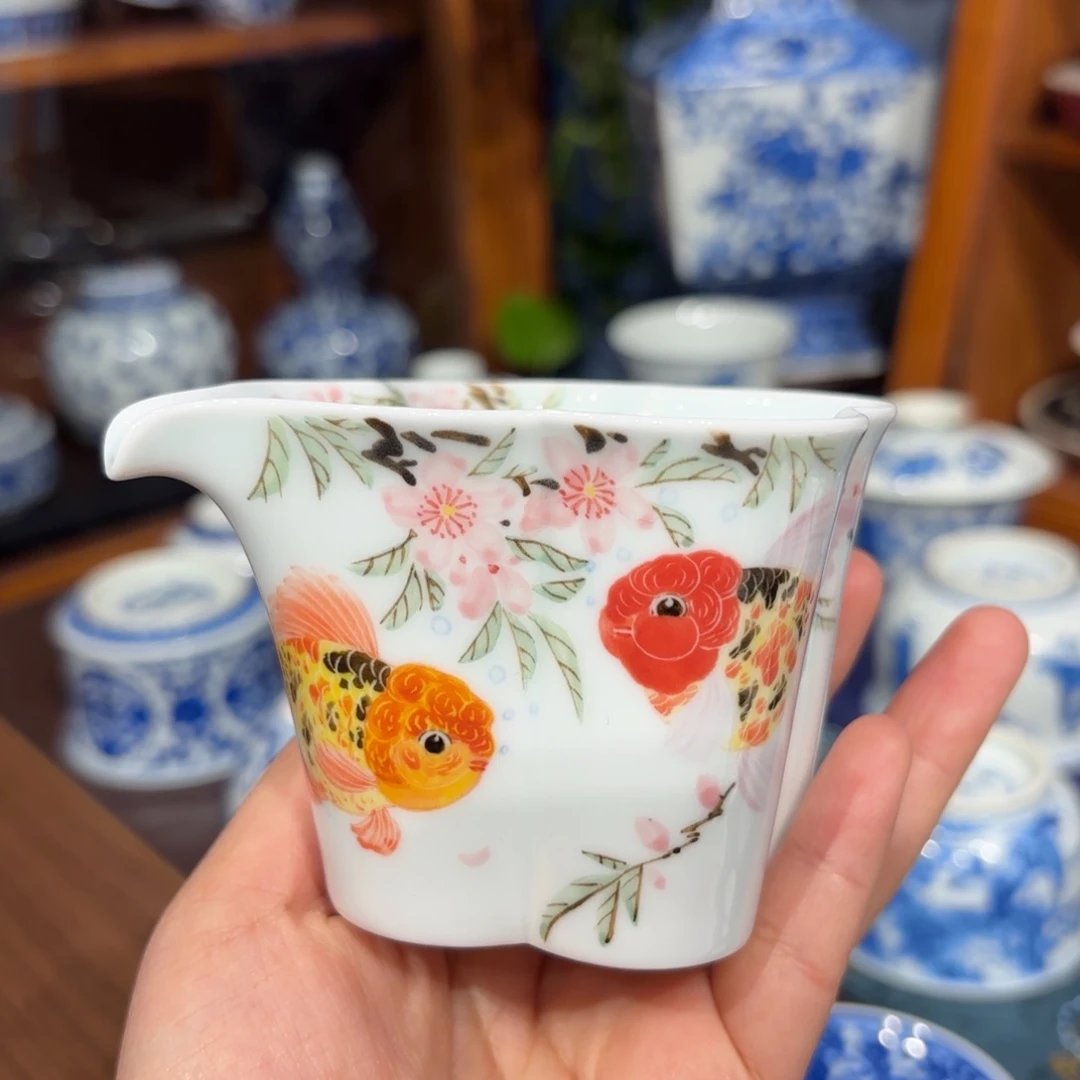 手绘葫芦公道杯 泡泡鱼……