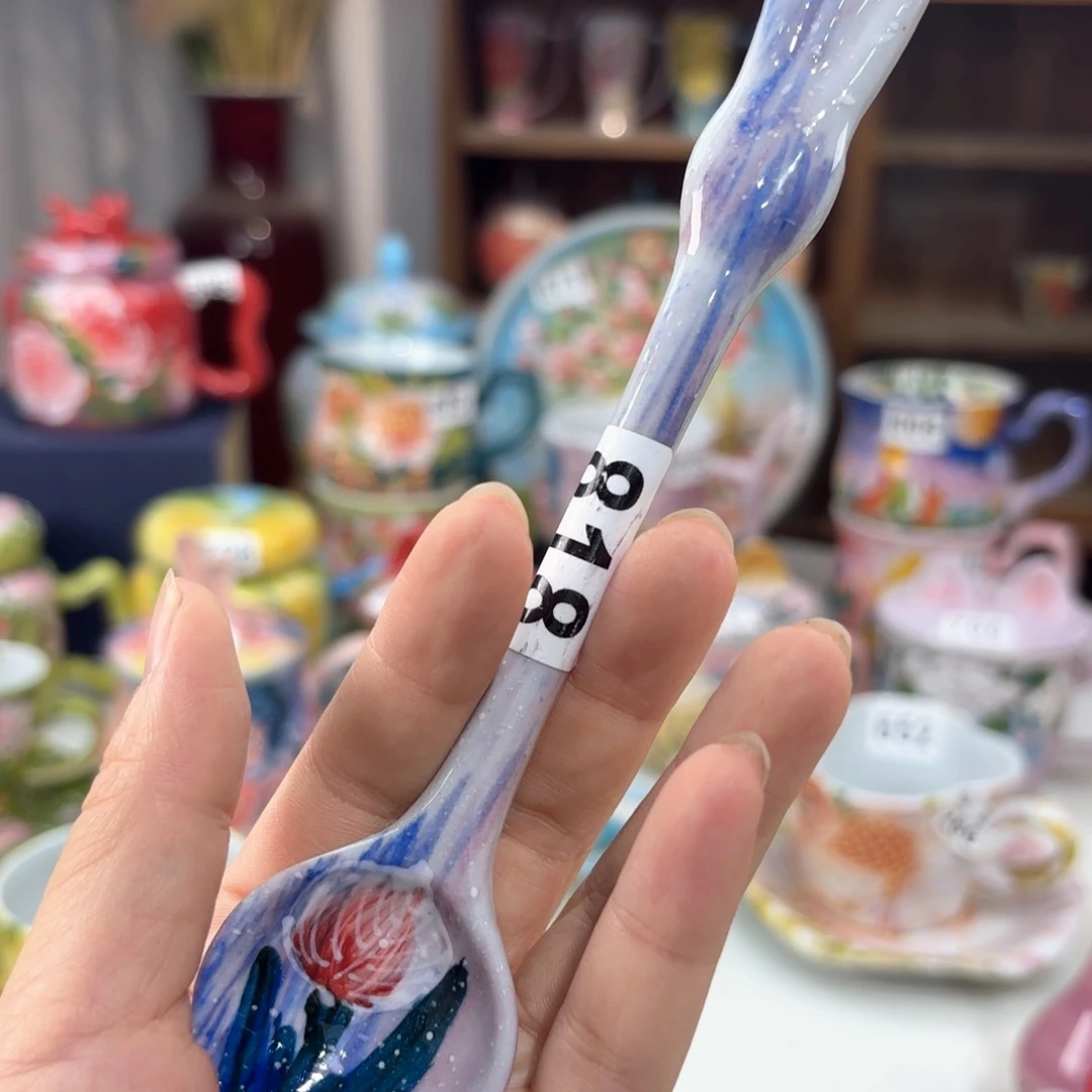 景德镇手绘高温釉下彩陶瓷茶具