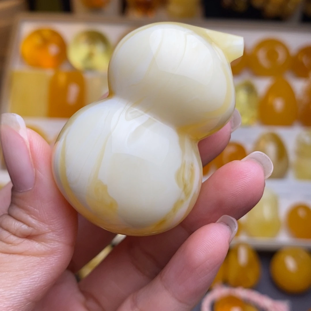 蜜蜡颈饰未镶嵌葫芦
