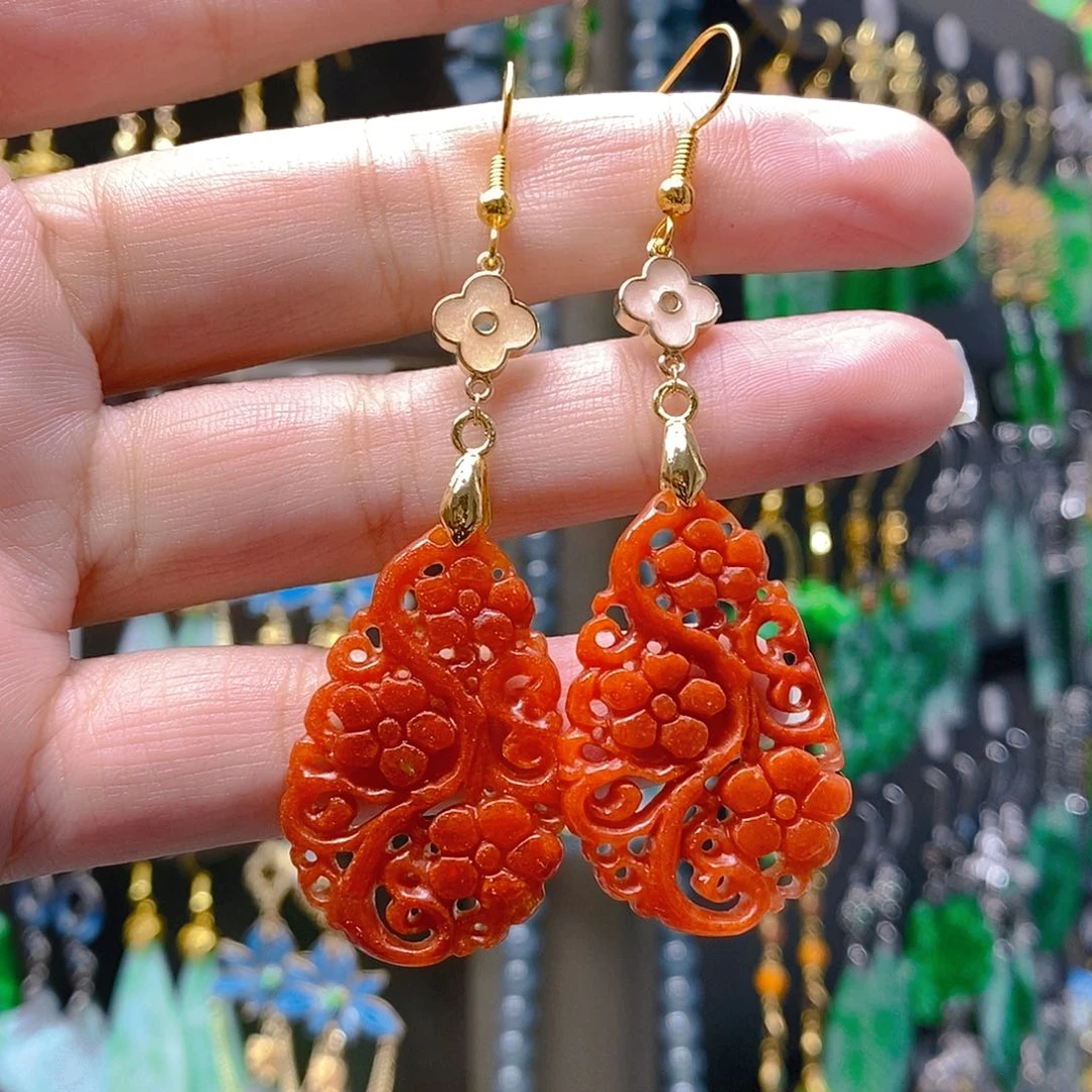 未镶嵌翡翠耳饰翡翠