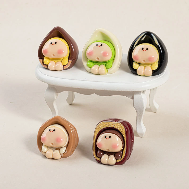 坚果崽崽diy饰品树脂仿真年货核桃红枣开心果崽崽