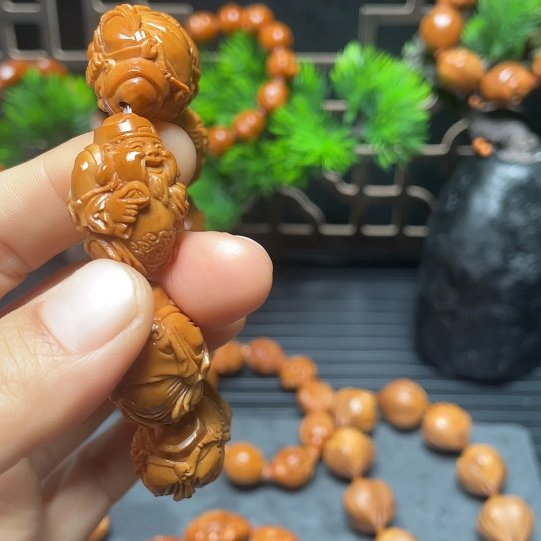 手串/手链橄榄核老苏工财神