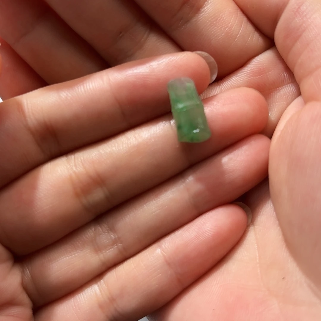 定制翡翠未镶嵌天然缅甸翡翠A货竹节不退不换