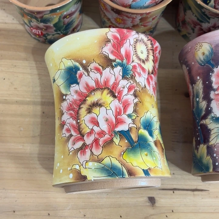 熙***。景德镇手绘花盆陶瓷
