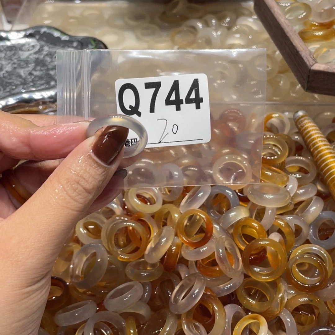 玛瑙/玉髓未镶嵌戒指744