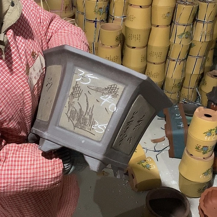 紫砂花盆紫砂花盆