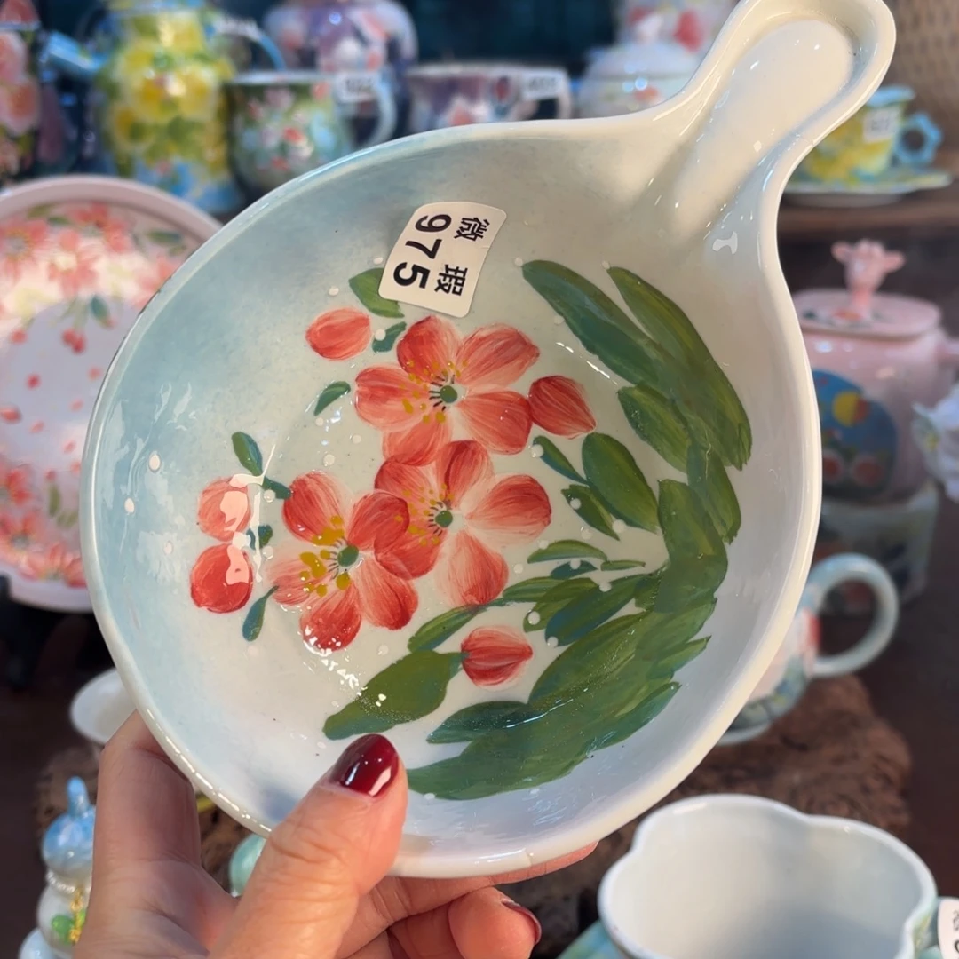 景德镇手绘高温釉下彩陶瓷茶具