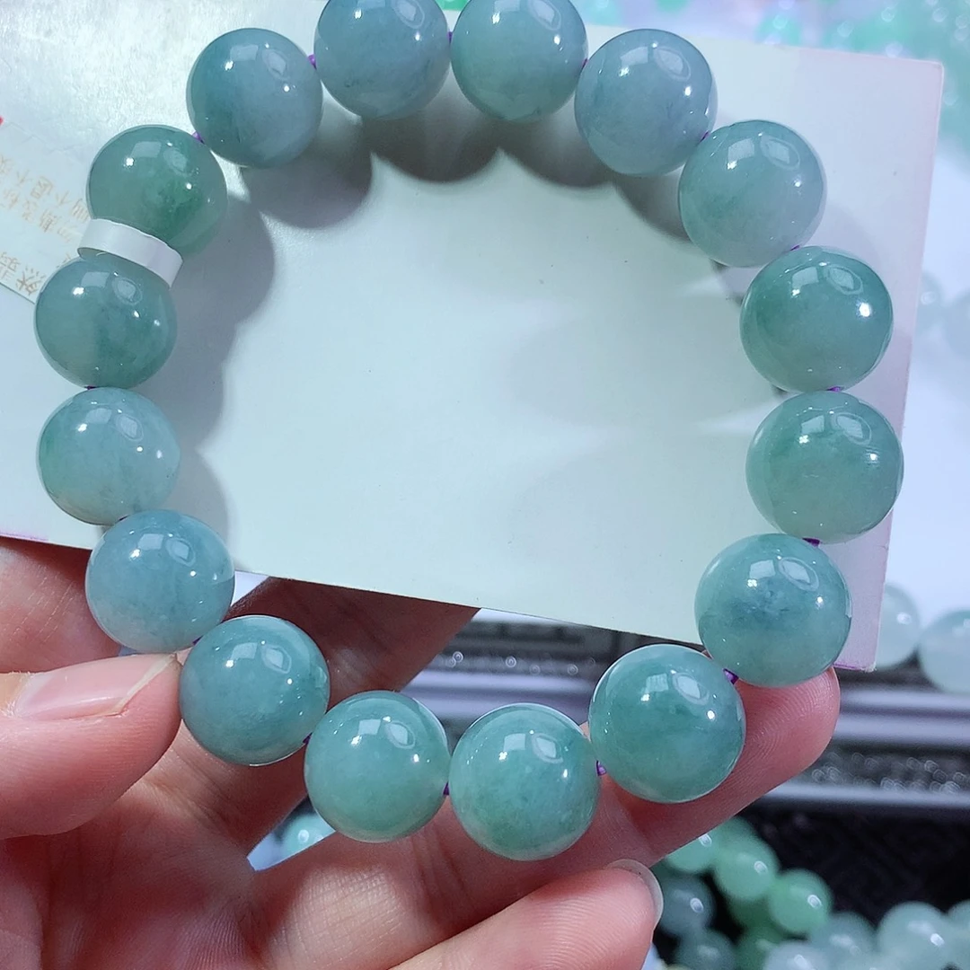 翡翠手链未镶嵌卡13.5